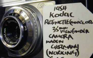 #1095 1954 Kodak Retinette (Model 022) 35mm Viewfinder Camera **Sold** 2018