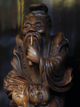 #1852  Chinese Export Hardwood Carving, circa 1880-1910