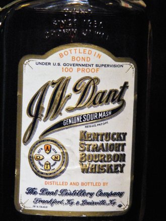 #1704 Un-0pened Bottle of 1969 (1963 distilled) Kentucky "Sour Mash" Bourbon Whisky, from U.S.A. **Sold**  December 2020