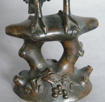 #1818  Very Rare Early 17th Century Chinese Bronze Parrot Incense Burner,   **Sold** to Taiwan July 2022