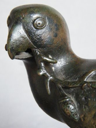 #1818  Very Rare Early 17th Century Chinese Bronze Parrot Incense Burner,   **Sold** to Taiwan July 2022