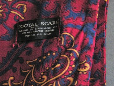 #1802  Paisley "Tootal" Scarf, circa 1960s **Sold**  October 2020