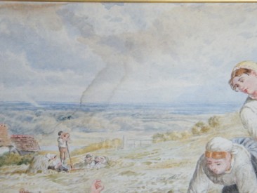 #1515  Victorian Watercolour Painting by Myles Birket Foster R.W.S. c1875  **Price on Request**