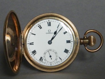 #1233 Gentleman's Omega Hunter Pocket Watch, circa 1926 **SOLD**