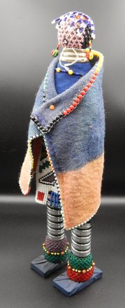 #1876 Large (42cm) Doll "Ndebele  Woman  from South Africa, circa 1950 - 1970  **SOLD** December 2025