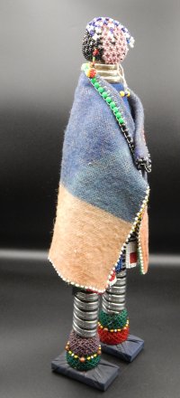 #1876 Large (42cm) Doll "Ndebele  Woman  from South Africa, circa 1950 - 1970  **SOLD** December 2025