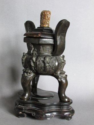 #1754  Rare Chinese Ming Dynasty Bronze "Immortals" Censer  (1368-1644) **Price on Request**