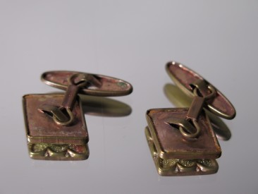 #1680  Gent's Cuff Links, circa 1930s **Sold**  2020