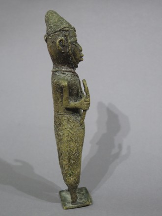 #1606  Benin Bronze Figure, 20th Century