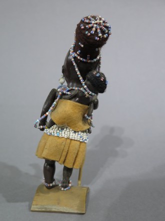 #1609  "Zulu Girl" Plastic Doll from South Africa, circa 1950s - 1960s  **Sold** December 2018