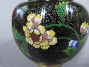 #1530  Cloisonne Enamel Jar from China, circa 1890-1910  **SOLD**