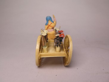 #1574  Early Plastic Celluloid Flower Seller from Japan, circa 1920-1940 **SOLD** May 2017
