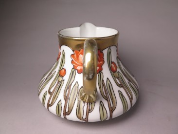 #1657  Rare Secessionist Style Art Nouveau Cream Jug from Japan, circa 1900 - 1910