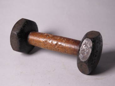 #1524   Liverpool Retailed Antique Small Dumbell, circa 1880-1910  **SOLD**   2013