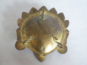 #1744  Himalayan "Jewelled" Mask Ashtray from Tibet or Nepal, circa 1920-1960  **SOLD**  January  2019