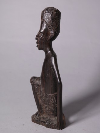 #1568  East African Carved Ebony Figure - mid 20th Century **SOLD** December 2017