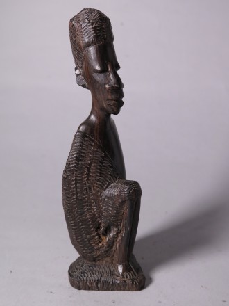 #1568  East African Carved Ebony Figure - mid 20th Century **SOLD** December 2017