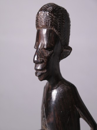 #1568  East African Carved Ebony Figure - mid 20th Century **SOLD** December 2017