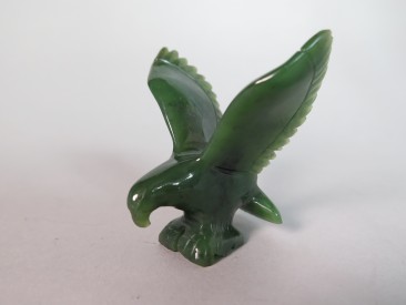 #1656 Carved Jade Eagle from Canada, 20th Century   **Sold** February 2018