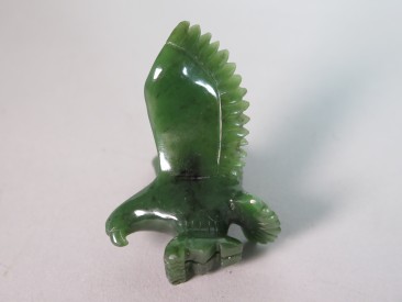 #1656 Carved Jade Eagle from Canada, 20th Century   **Sold** February 2018