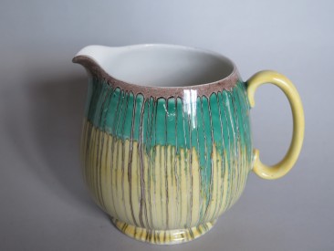 #1579 Art Deco Shelley Dripware Jug, circa 1930s  **SOLD** December 2017