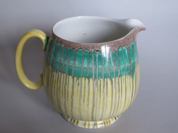 #1579 Art Deco Shelley Dripware Jug, circa 1930s  **SOLD** December 2017