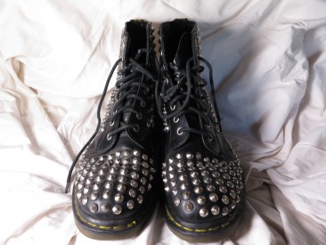 #1588  Studded Dr Martens Air Wair Boots    **SOLD** June 2017