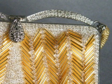 #0338 1980s Ladies "Le Soir" Beaded Evening Bag **SOLD**