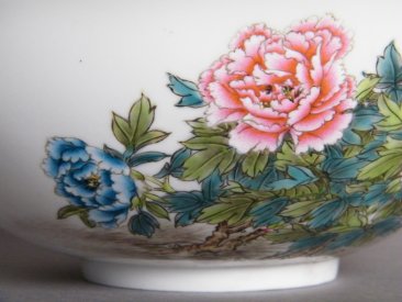 #1145  Extremely Fine Chinese Eggshell Porcelain Bowl by Wang Yijun (1904-1989) **Price on Request 售价待询 **