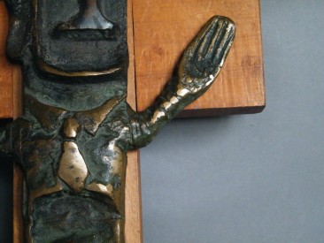 #0355 Rare Arthur Dooley Bronze "Crucifixion" Sculpture, circa 1960s **PRICE ON REQUEST** 售价待询