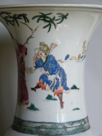 #0724  Chinese  Famille Rose Yen Yen Vase, Yongzheng (1723-1736)  ** Sold** to Canada September 2014 售至加拿大 - 2014年9月