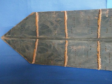 #1149 Large Dayak Headhunter's War Shield from Borneo, circa 1850-1920  **Price on Request**