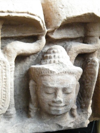 #0819  Khmer Sandstone Relief Angkor Period 12th-13th Century  **Sold** in our Liverpool Shop