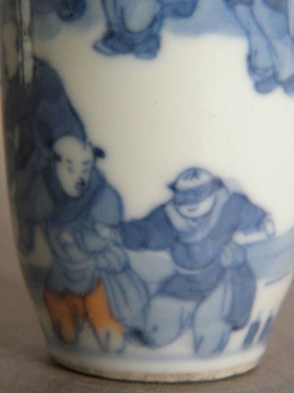 #0833  Inscribed Chinese Porcelain Boys Snuff Bottle date 1907  **Sold** in our Liverpool shop - June 2018 / 利物浦店内售出 - 2018年6月