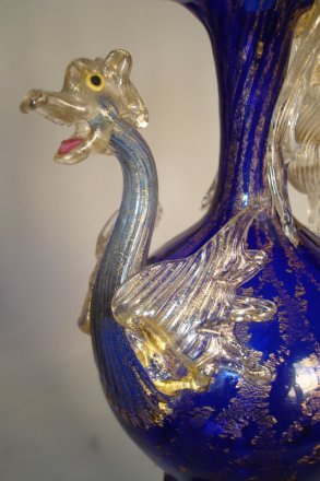 #0040 Venetian Dragon Ewer by Toso or Barovier circa1895-1914 **Sold** to USA - January 2009 已于2009年1月售至美国