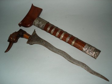 #0169  Malayan "Kingfisher" Kris with Pamir Blade , 19th/20th Century **Sold** to Malaysia