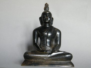 #0849  Rare 18th/19th Century Seated Bronze Buddha from Sri Lanka  **Price on Request**