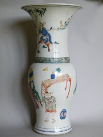 #0724  Chinese  Famille Rose Yen Yen Vase, Yongzheng (1723-1736)  ** Sold** to Canada September 2014 售至加拿大 - 2014年9月