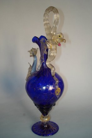 #0040 Venetian Dragon Ewer by Toso or Barovier circa1895-1914 **Sold** to USA - January 2009 已于2009年1月售至美国