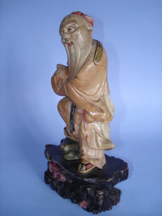 #0111 19th Century Chinese Soapstone Carving Shou Xing **Sold** November 2008 已售出 - 2008年11月