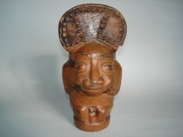 #0175 Rare Early 20th Century Terracotta Pipe Head from Cameroon