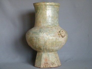 #0608  Large Chinese Han Dynasty Hu Vase (206 BC to AD 220)