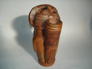 #0175 Rare Early 20th Century Terracotta Pipe Head from Cameroon