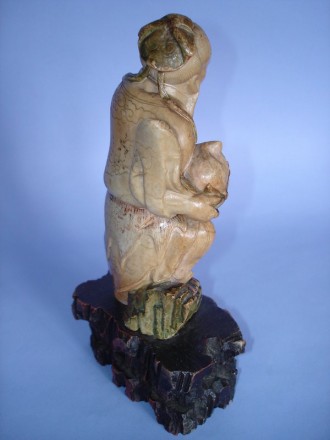 #0111 19th Century Chinese Soapstone Carving Shou Xing **Sold** November 2008 已售出 - 2008年11月