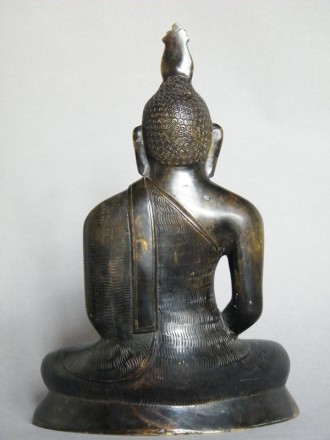 #0849  Rare 18th/19th Century Seated Bronze Buddha from Sri Lanka  **Price on Request**