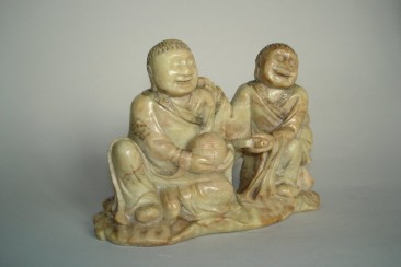 #0326  Rare 17th Century Chinese Soapstone Carving 'Hehe Erxian' **Sold** to Taiwan - May 2011 售至台湾 - 2011年5月