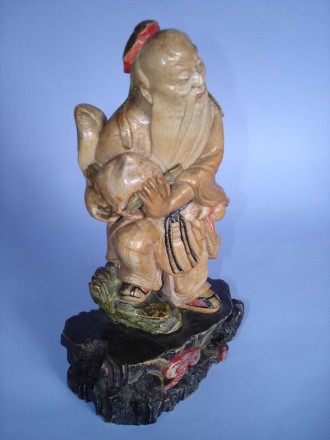 #0111 19th Century Chinese Soapstone Carving Shou Xing **Sold** November 2008 已售出 - 2008年11月