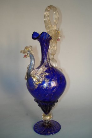 #0040 Venetian Dragon Ewer by Toso or Barovier circa1895-1914 **Sold** to USA - January 2009 已于2009年1月售至美国