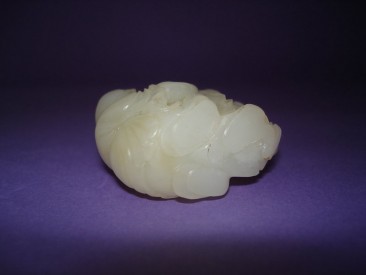 #0104 Chinese White Jade Carving of the Hehe Erxian, Qianlong Reign (1736-1795) **Sold** to China November 2007  售至中国 - 2007年11月