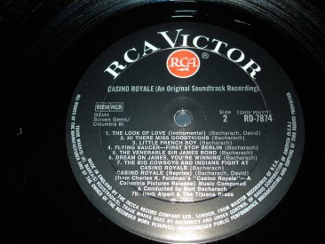 #0139 Rare 1966 Casino Royale Sound Track LP **Sold** through our Liverpool Shop, february 2008